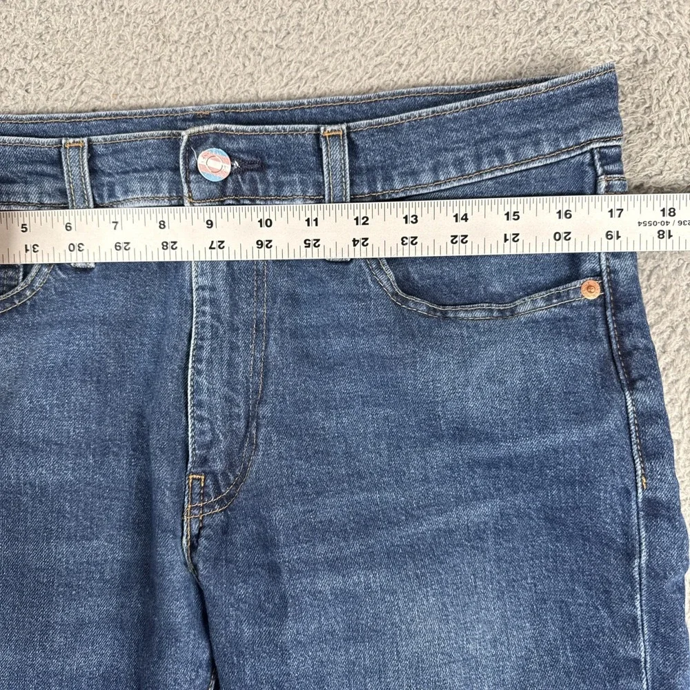 Levi's Slim Straight Dark Blue Jeans with Trans Pride Patch